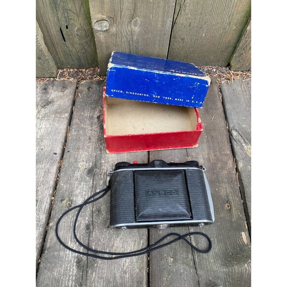 Vintage 1953 Ansco B2 Speedex 120 Film Camera 85mm F4.5 Lens Anastigmat WITH BOX - Picture 6 of 14